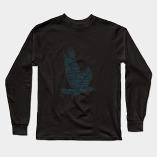 Eagle Bird Free Wildlife Text Word Cloud Long Sleeve T-Shirt